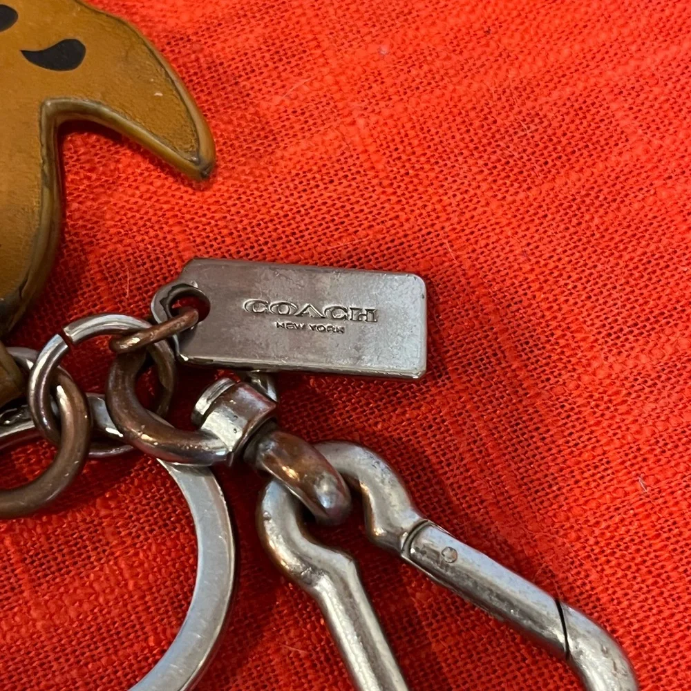 Coach Baseman X Coach Buster Le Fauve Key Ring Purse Bag Charm F58071 Rare - Picture 10 of 12
